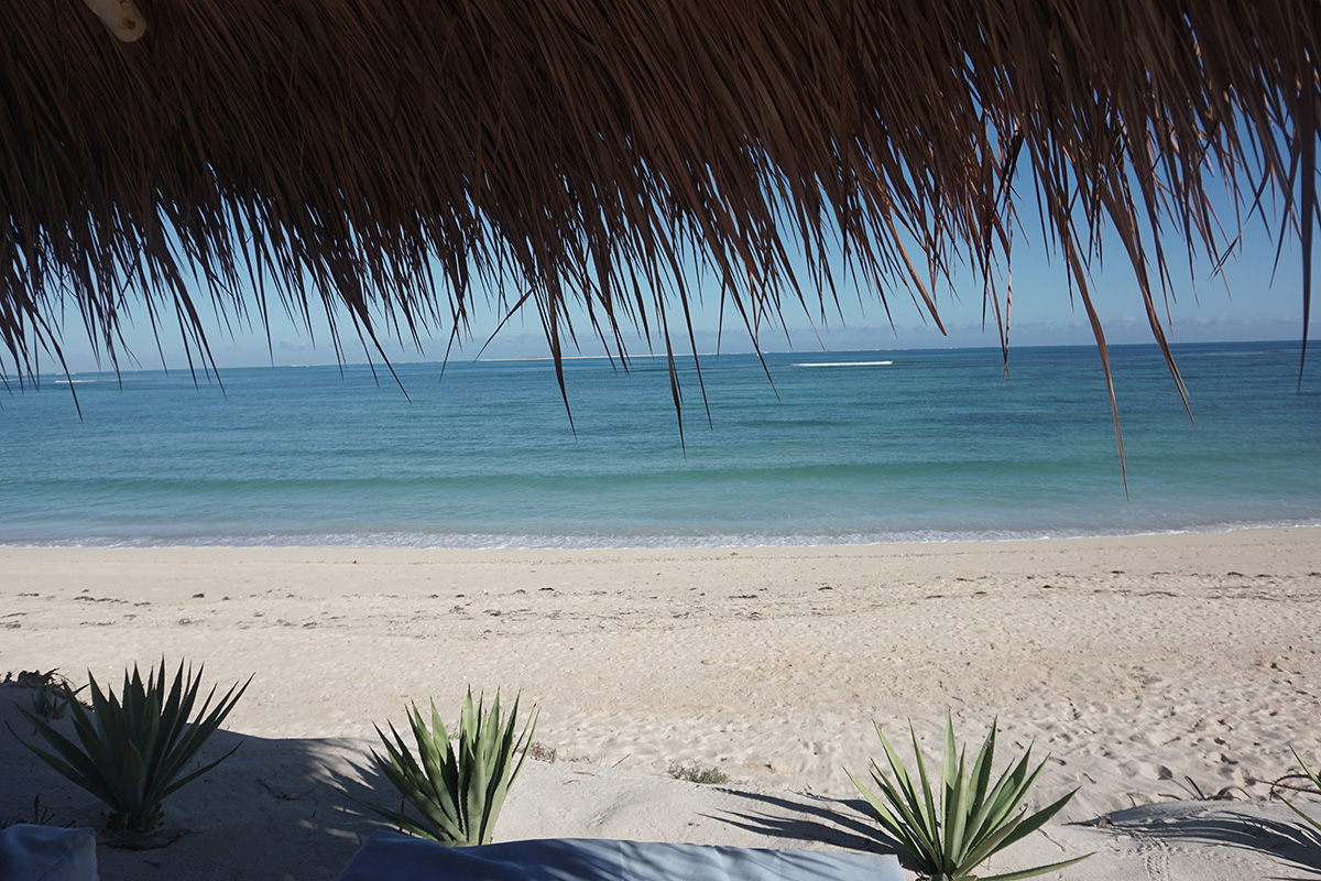 Vue sur la plage